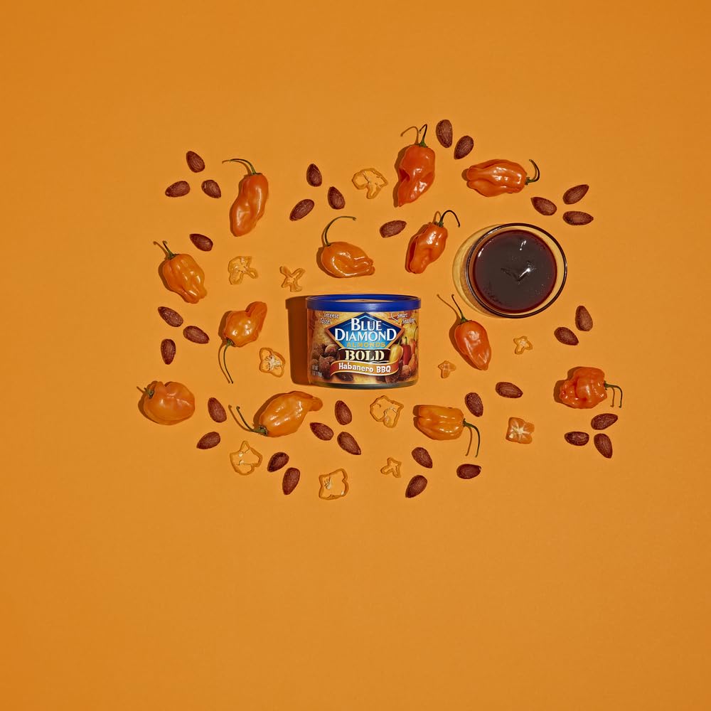 Blue Diamond Almonds, Bold Habanero BBQ, 6 Ounce