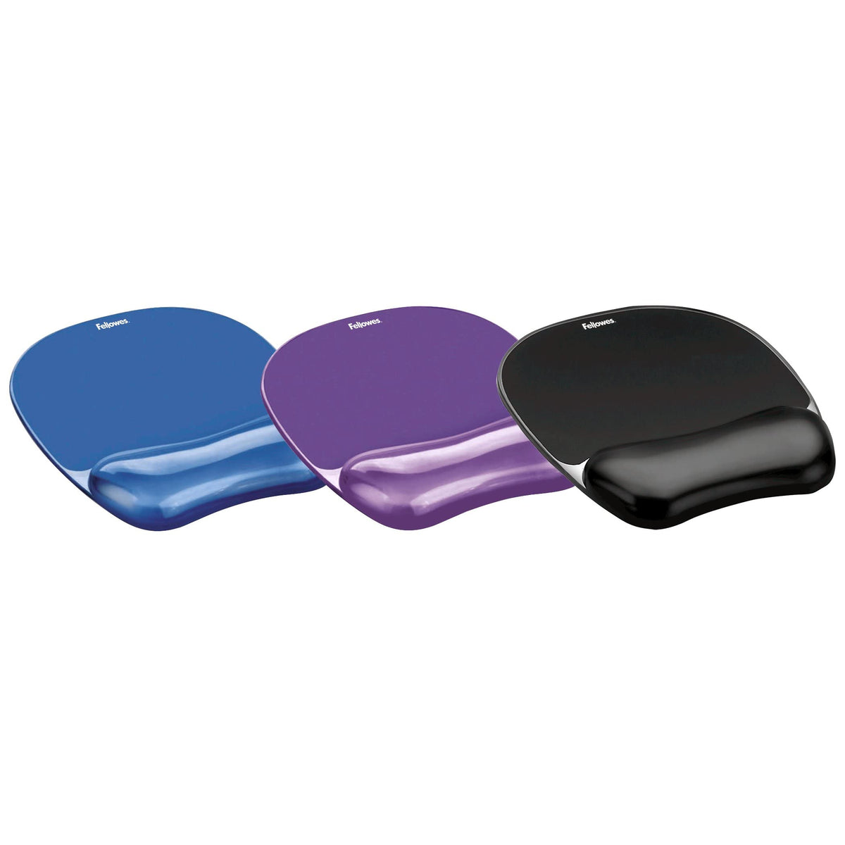 Fellowes Crystals Gel Mouse Pad with Wrist Rest - Purple (91441)