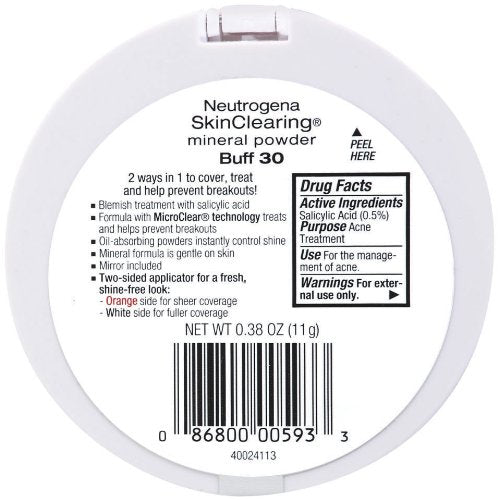 Neutrogena SkinClearing Mineral Powder, Buff 30