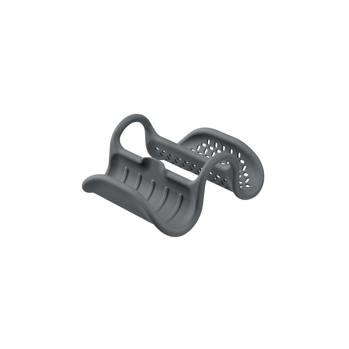 UMBRA Sling Kitchen Sink Caddy Sponge Holder, Hangs Over Edge or Divider, Double, Grey