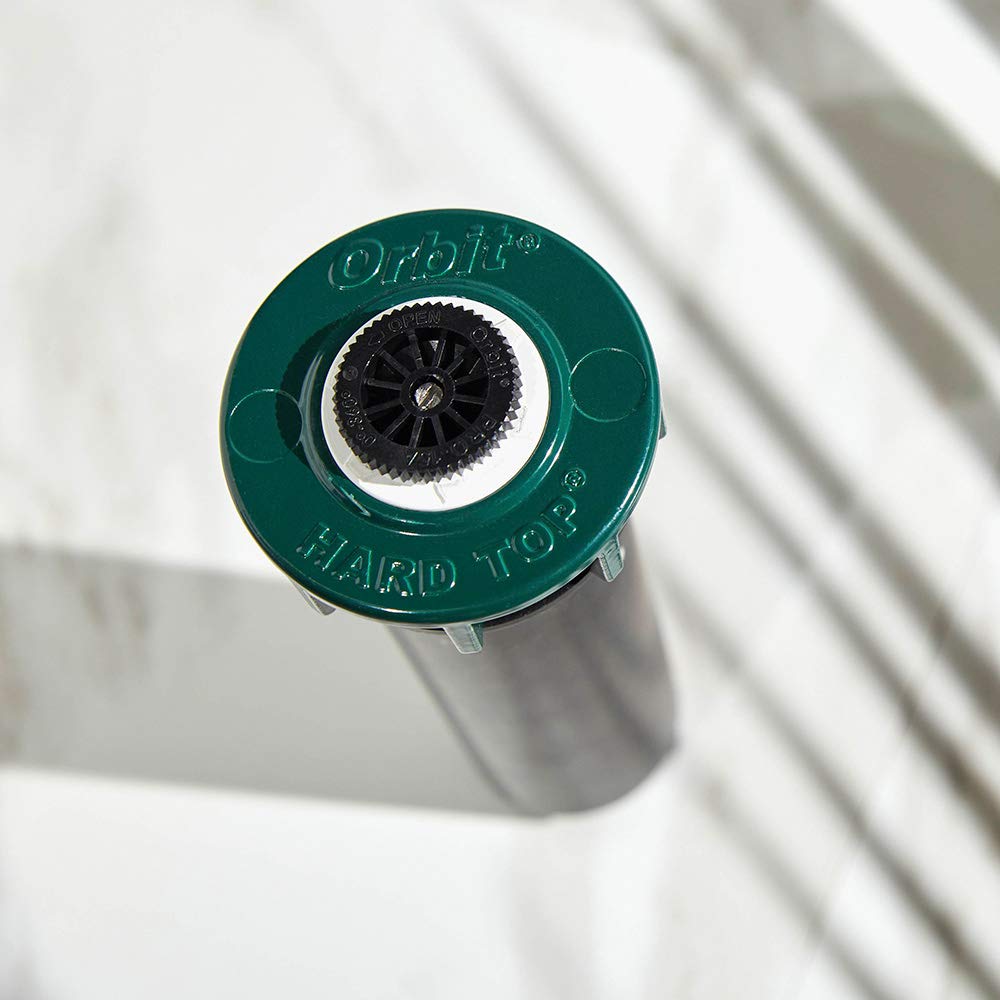 Orbit 54501 4" Professional Hard Top Pop-Up Spray Head Sprinkler with 15' Adjustable Pattern Nozzle