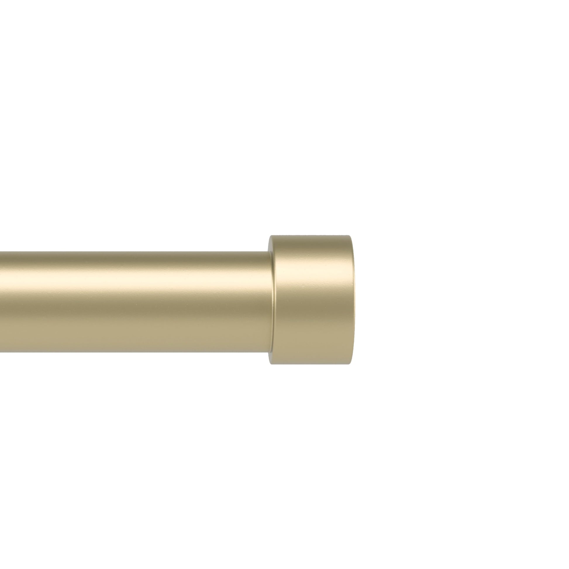 Umbra Cappa Curtain Rod, Includes 2 Matching Finials, Brackets & Hardware, 120 to 180-Inches, Gold
