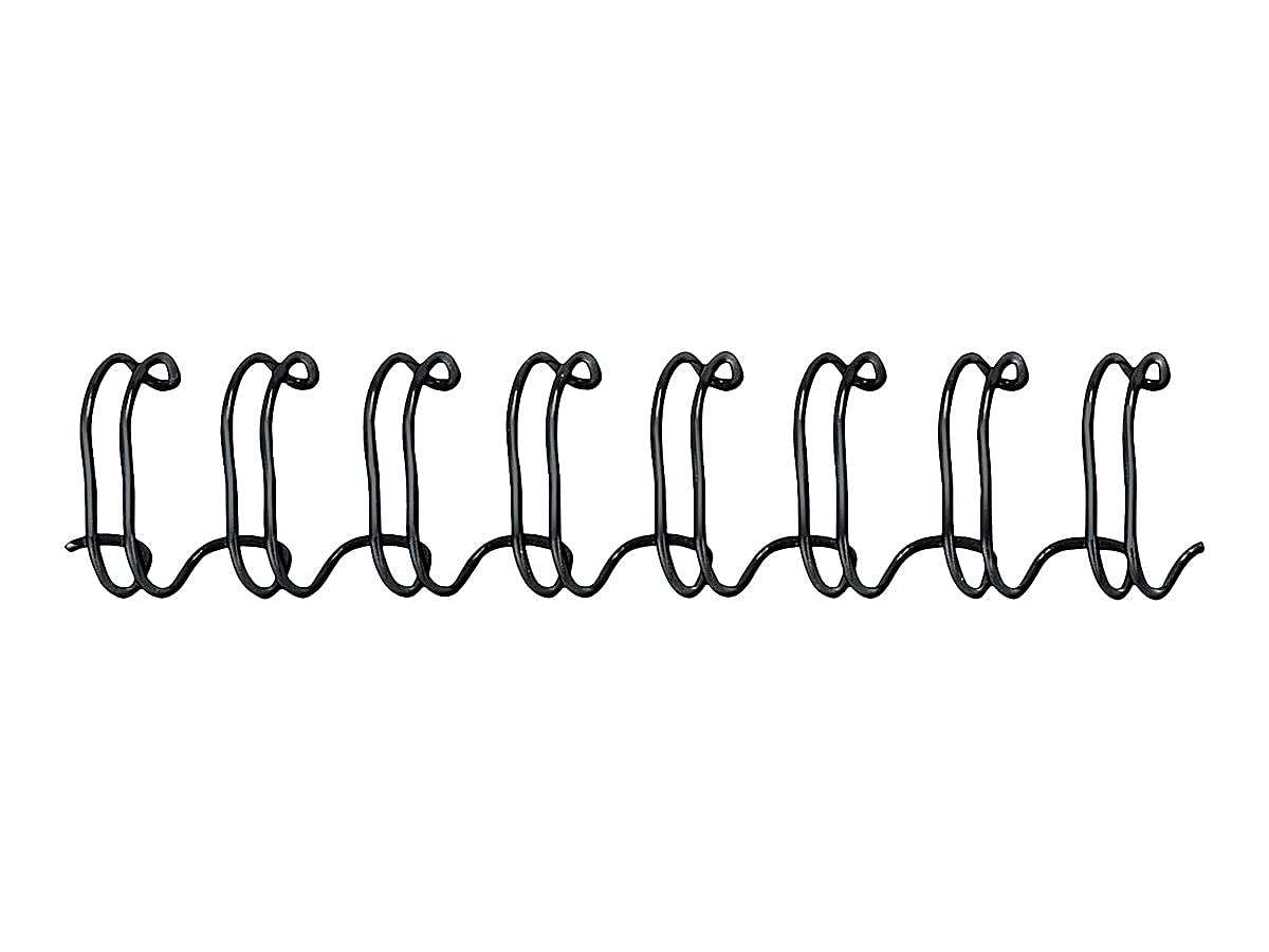 Fellowes 52541 Double-loop Wire-binding Combs, 3/8-Inch , 80 Sht Cap., 25/PK, BK