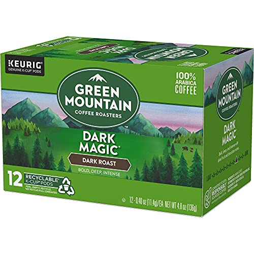 Green Mountain K-Cups Dark Roast, 0.4 ounce, 12 count (4.8oz net)