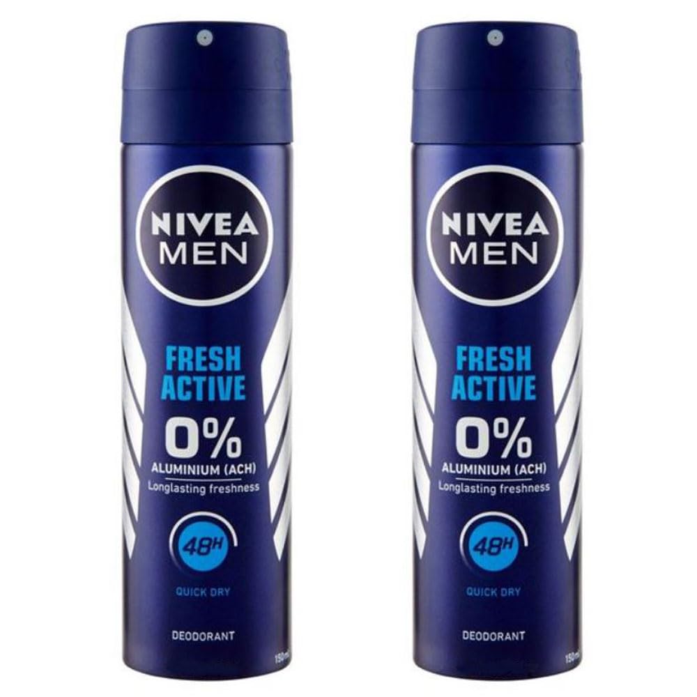 Nivea Men Fresh Active 48-hour Protection Anti Perspirant Spray 2-Pack (2 x 150ml)