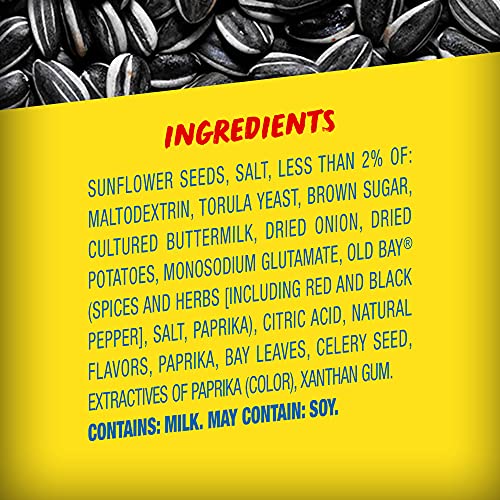 BIGS Sunflower Seeds, Old Bay Seasoned Flavor, 5.35 oz. (Pack of 12)