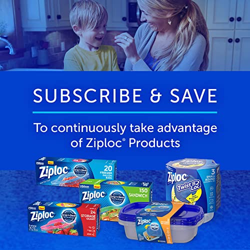 Ziploc Food Storage Meal Prep Containers Reusable for Kitchen Organization, Smart Snap Technology, Dishwasher Safe, Divided Rectangle, 2 Count