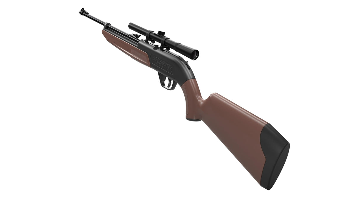 Crosman 760BKT Pump Master .177-Caliber Pellet/BB Air Rifle Kit,Brown