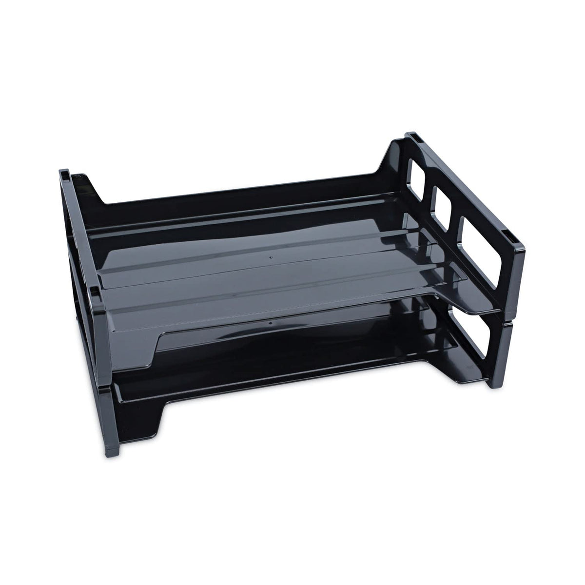 UNV08100 - Universal Side Load Letter Desk Tray, Black