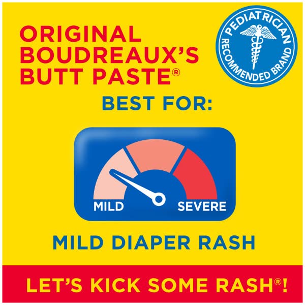 BOUDREAUX'S Butt Paste, Diaper Rash Ointment, Tube 4 Oz, 2 Count