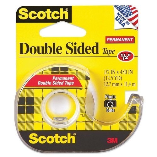 Scotch Double-Sided Tape with Hand Dispenser, 1/2 x 450 Inches (Pack of 10)