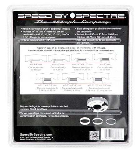 Spectre - SPE-4954 Performance 4954 Air Cleaner Riser Kit