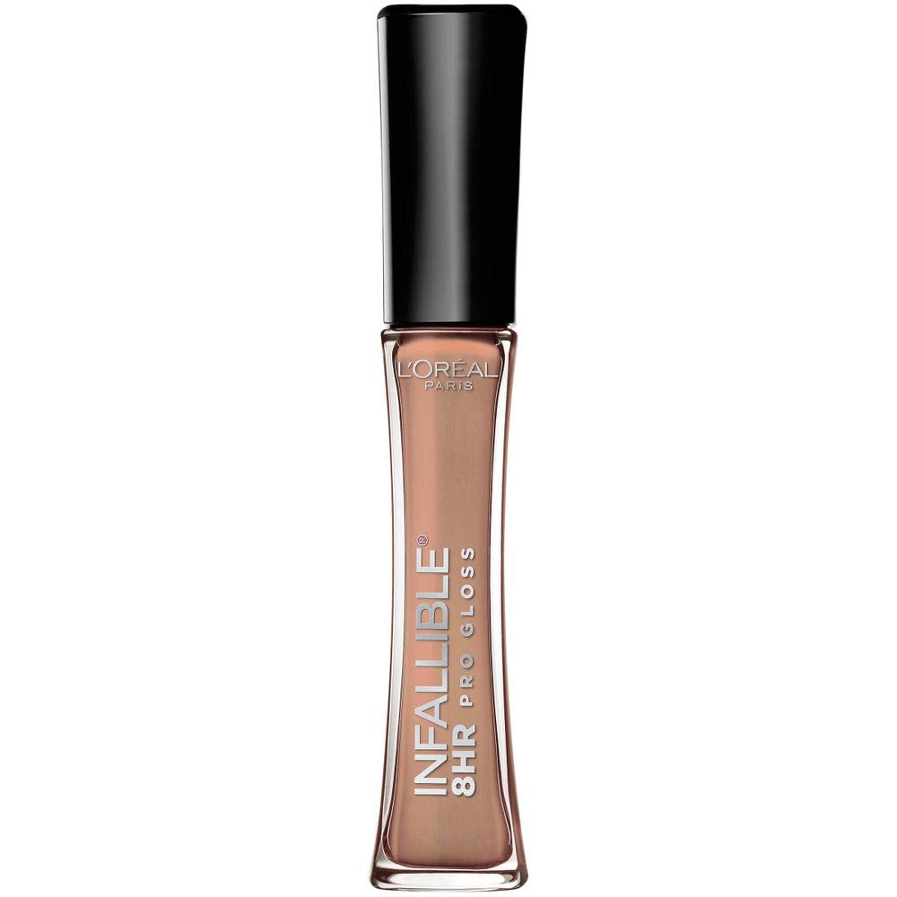 Lâ€™Oreal Paris Makeup Infallible 8 Hour Hydrating Lip Gloss, Coral Sands, 0.21 Fl Oz