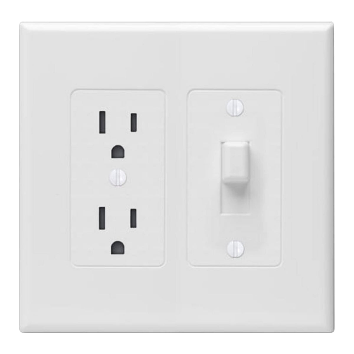 Taymac 2772W Revive Device Wall Plates 2-Gang Masque Decorator Cover, White