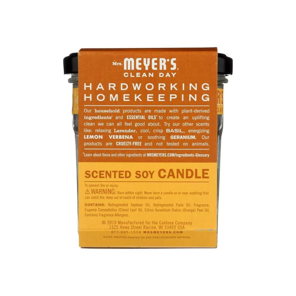 MRS MEYER'S Orange Clove Candle with Sleeve, 1 EA