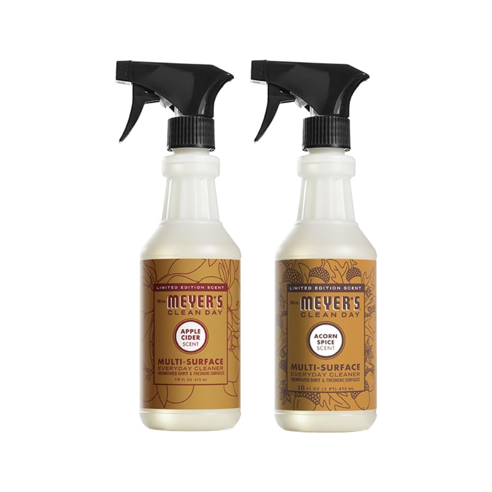 MRS. MEYER'S CLEAN DAY Acorn Spice + Apple Cider Variety, 1 Mrs. Meyer's Multi-Surface Cleaner, 16 OZ, 1 Mrs. Meyer's Multi-Surface Cleaner, 16 OZ, 1 CT Acorn Spice + Apple Cider