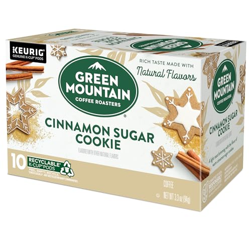 Green Mountain Coffee Roasters Cinnamon Sugar Cookie Coffee, Keurig Single Serve K-Cup Pods, 60 Count