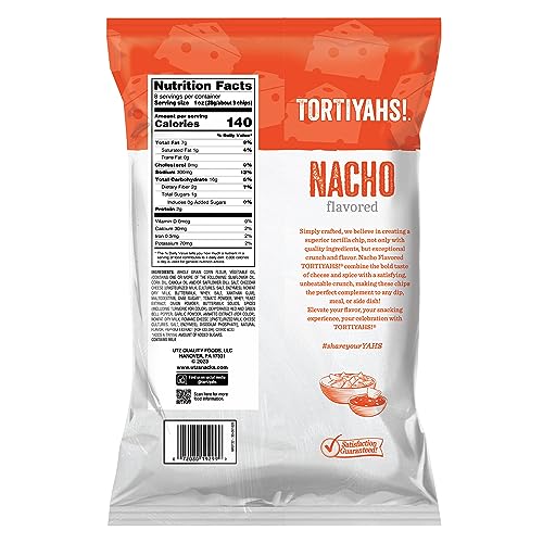 Tortiyahs! Nacho Tortilla Chips, 8 Oz