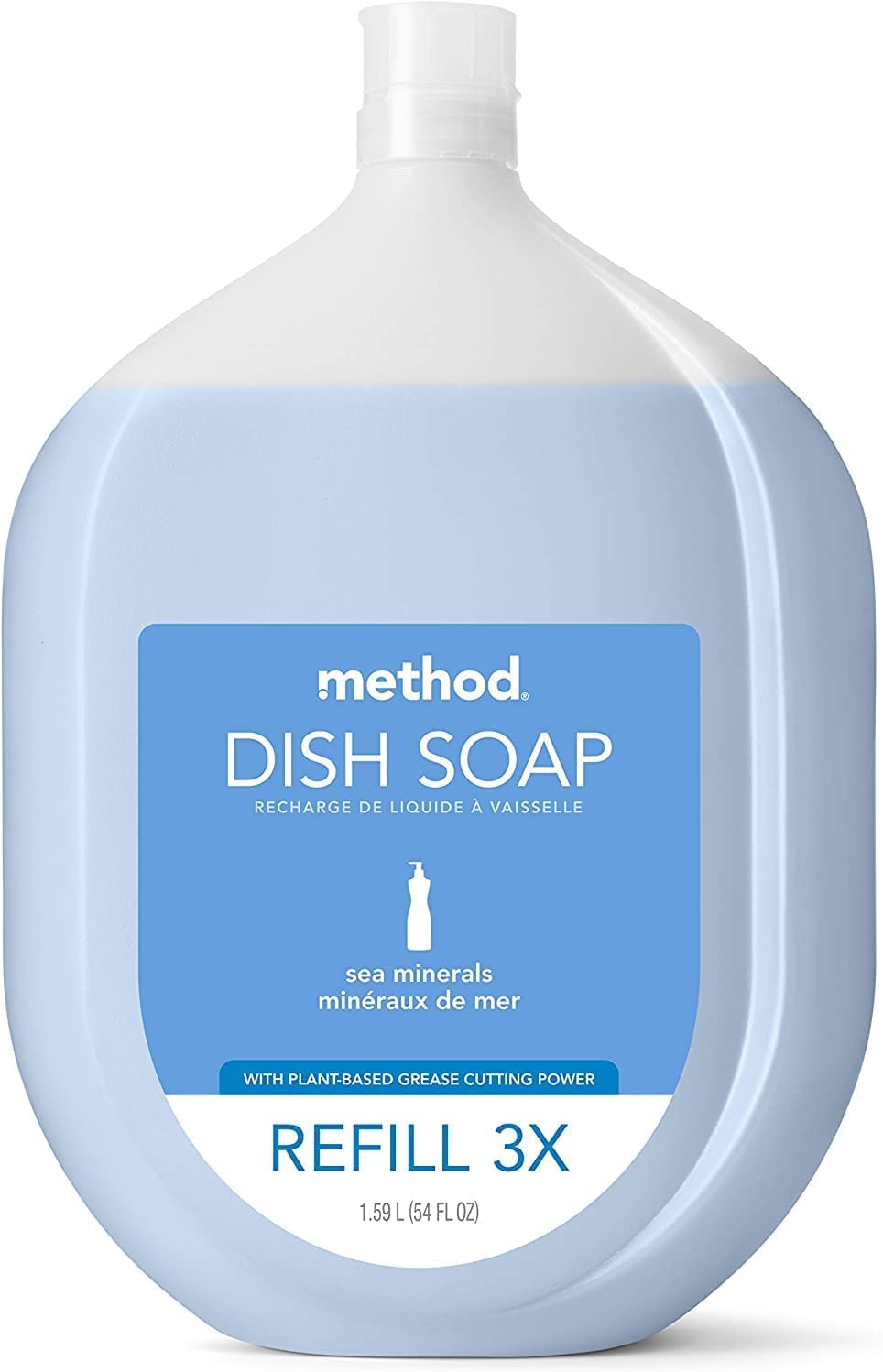 Method Dish Soap Refill, Sea Minerals Scent, 54 FL Oz (Pack of 2)
