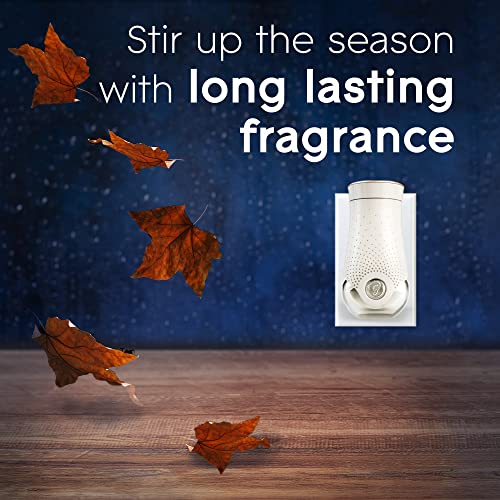 Glade PlugIns Refills Air Freshener Starter Kit, Scented and Essential Oils for Home and Bathroom, Fall Night Long, 3.35 Fl Oz, 1 Warmer + 5 Refills