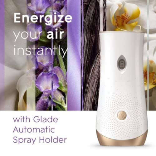 Glade Automatic Spray Refill, Air Freshener for Home and Bathroom, Lavender & Vanilla, 6.2 Oz. (Pack of 6)