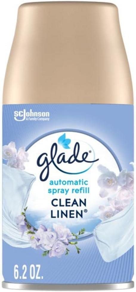 Glade Automatic Spray Variety Pack, 6.2 oz, Aqua Waves, Cashmere Woods & Clean Linen, 8 Ounce (Pack of 1)