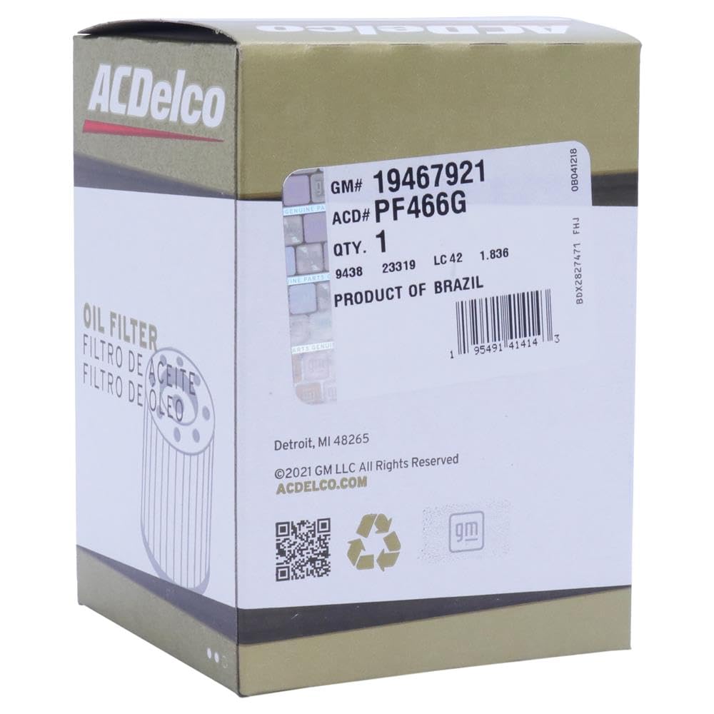ACDelco Gold PF466G Engine Oil Filter