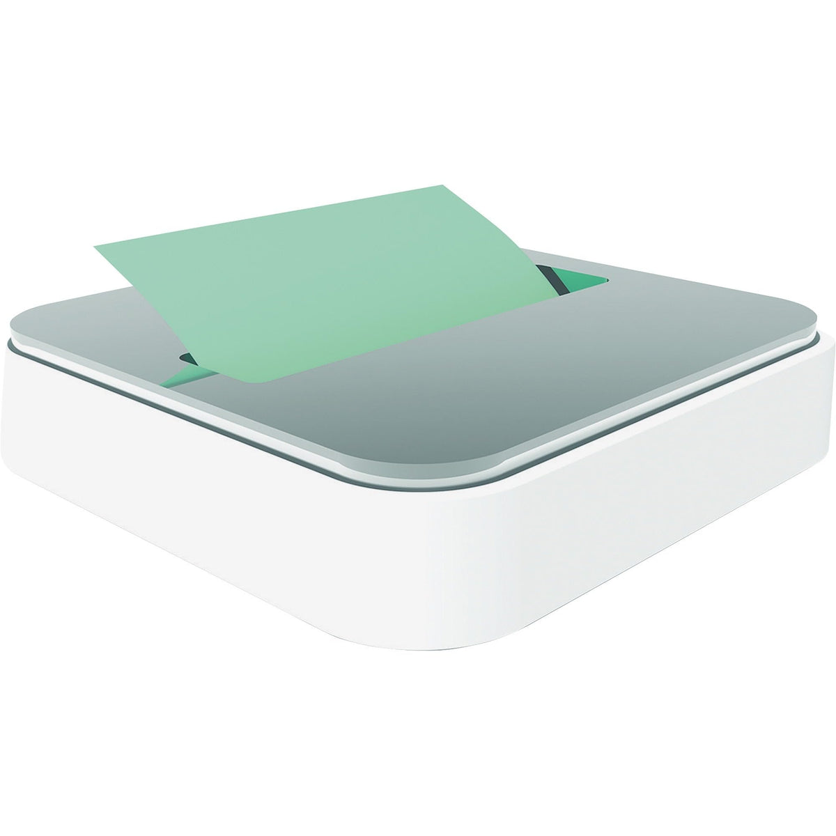 Post-it Note Dispenser for 3 in x 3 in Notes, White Base with Steel Top