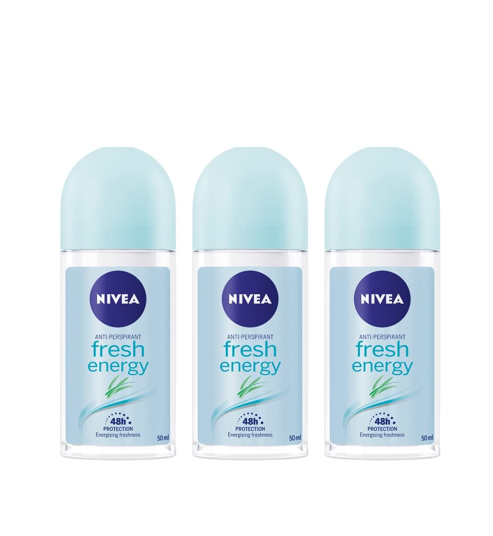 Nivea Deo Roll on 50ml. (Pack of 3) (Energy Fresh)