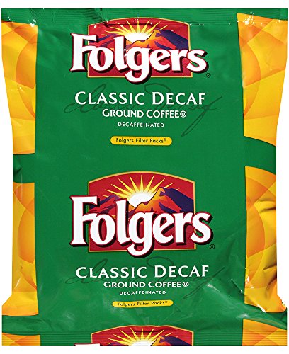 Folgers Classic Decaf Medium Roast Ground Coffee, 40 - .9 Ounce Filter Packs