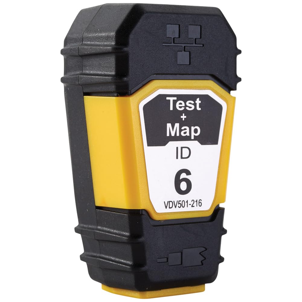 Klein Tools VDV501-216 Cable Tester Remote, Test + Map Remote #6 for Klein Tools Scout Pro 3 Cable Tester