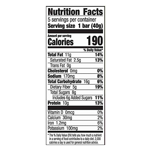 Nature Valley Protein Granola Bars, Blueberry Nut, Chewy Snack Bars, 5 Bars, 7.1 OZ (Pack of 12)