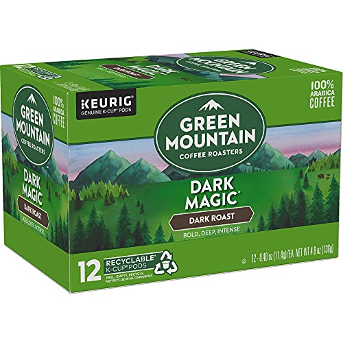 Green Mountain K-Cups Dark Roast, 0.4 ounce, 12 count (4.8oz net)