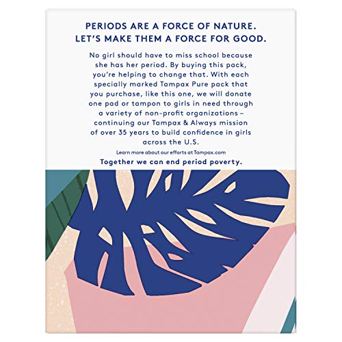 Tampax Pure 100% Organic Cotton Core Regular Absorbency Tampons - 16 ct
