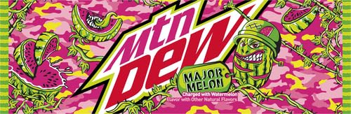Mountain Dew Soda, Major Melon, 12oz Cans (12 Pack)