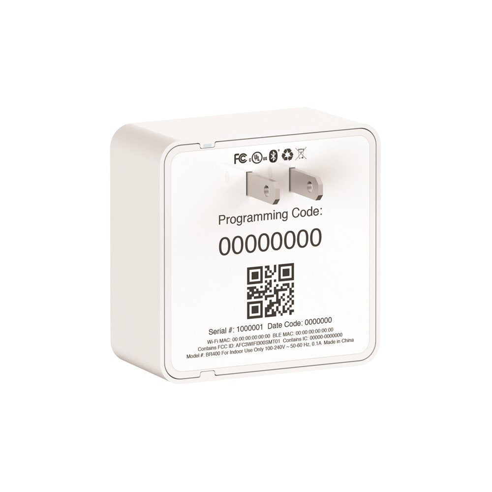 SCHLAGE BR400 Sense Wi-Fi Adapter (2.4GHz WiFi Only) | Works With SCHLAGE Sense , White