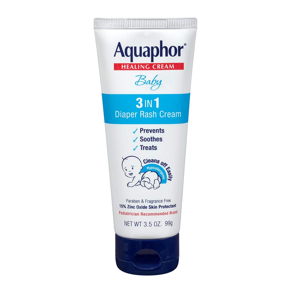 Aquaphor Baby Healing Cream 3 In 1 Diaper Rash 3.5 Ounce (100ml)
