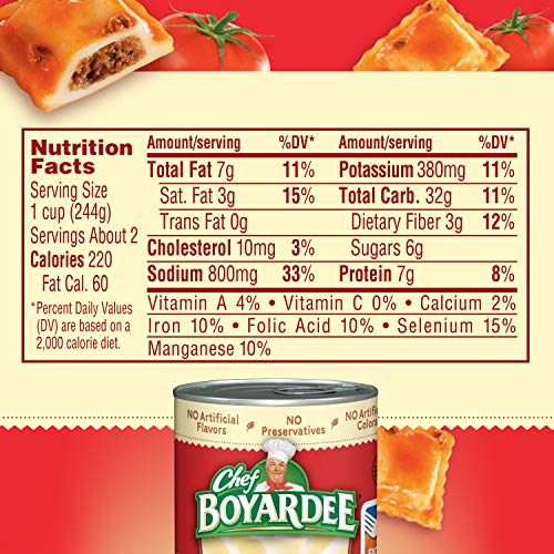 Chef Boyardee Beef Ravioli, 15 oz Cans (Pack of 24)