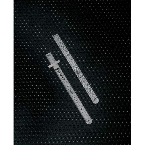 General Tools 305ME 6 x 15/32 Flex Precision Stainless Steel Rule