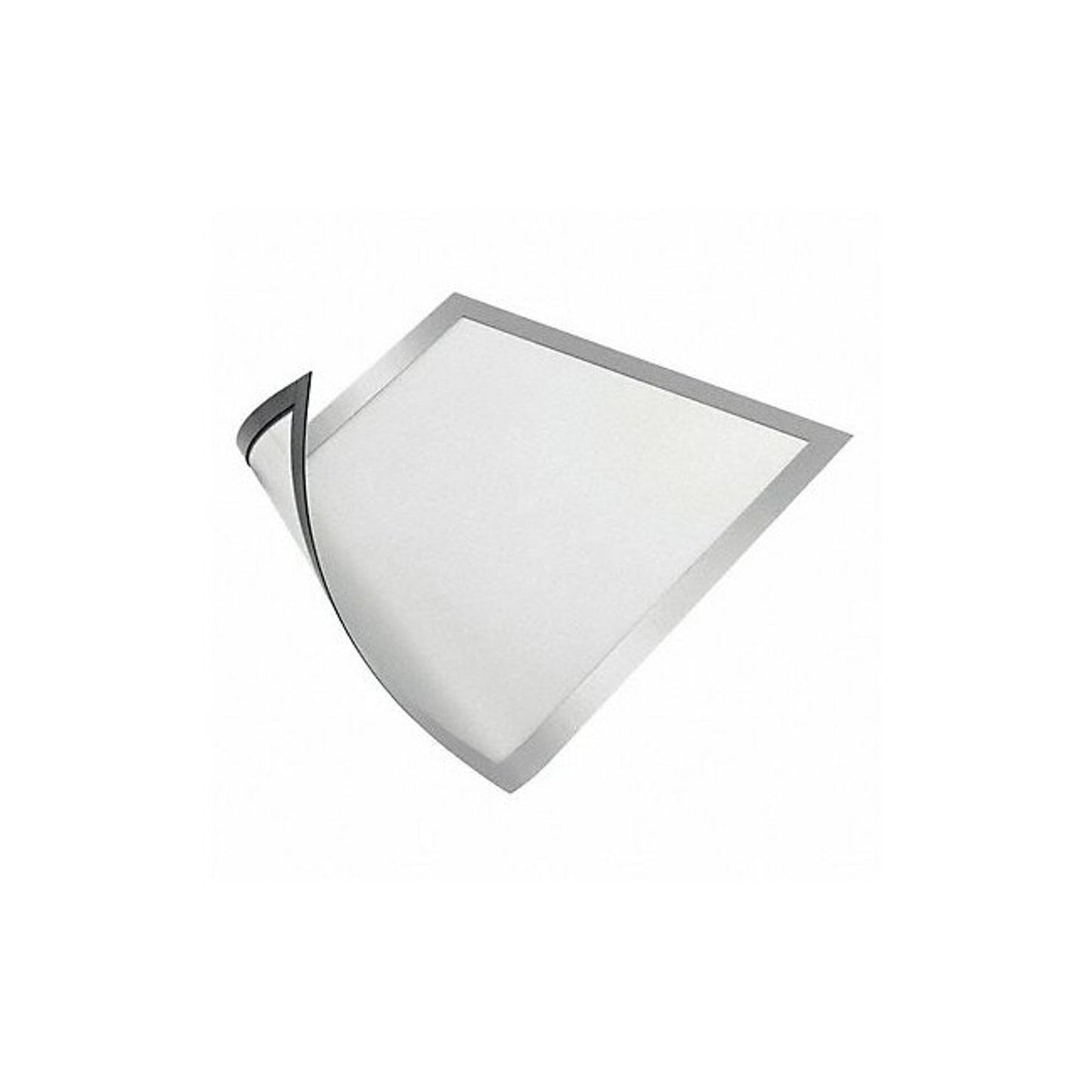 Durable Duraframe Magnetic Sign Holder, 8.5 X 11, Silver Frame, 2/Pack