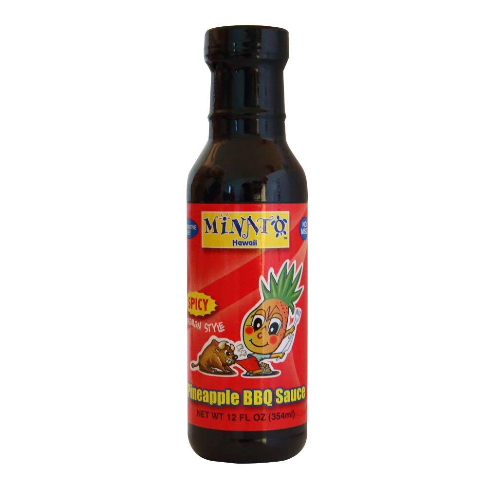 MINATOS Pineapple BBQ Sauce Spicy, 12 OZ