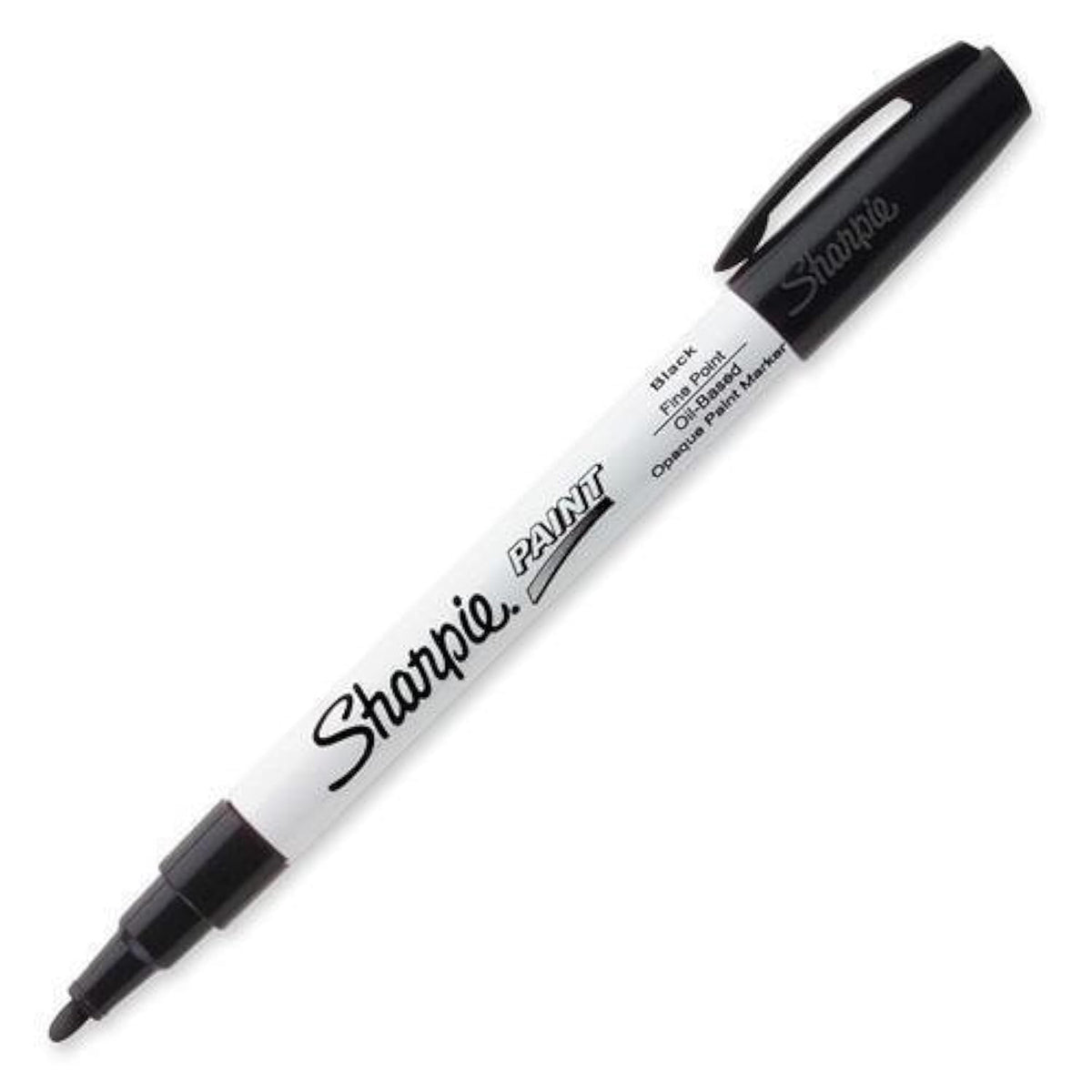 35534 Sharpie Oil-based Paint Marker - Fine Marker Point Type - Black Ink - 1 Each