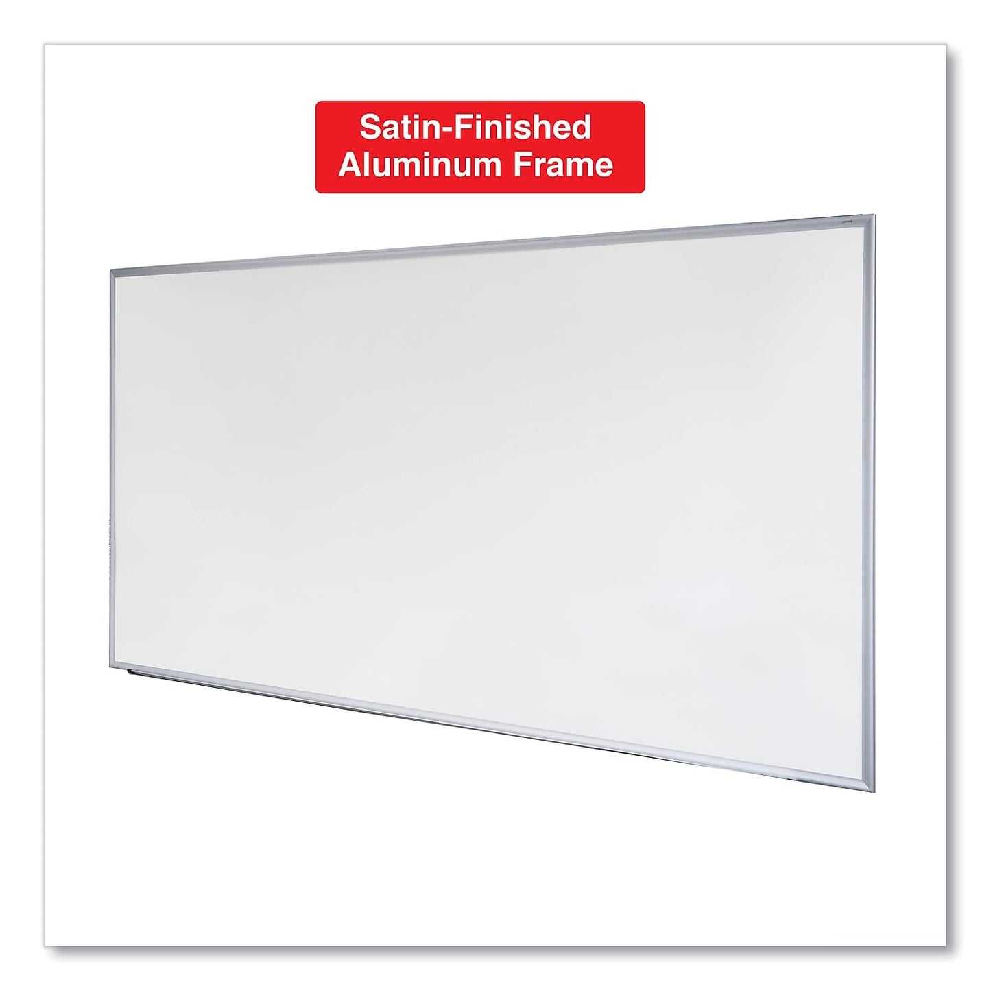 Universal 43626 Dry Erase Board, Melamine, 72 x 48, Satin-Finished Aluminum Frame