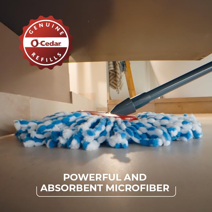 O-Cedar RinseClean Spin Mop Microfiber Refill, 1 CT (Pack of 2)
