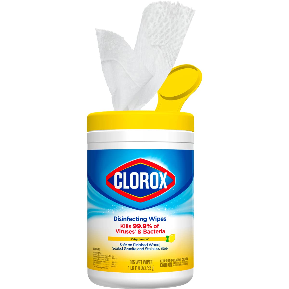 Clorox, Crisp Lemon, 105 Count, Pack of 4