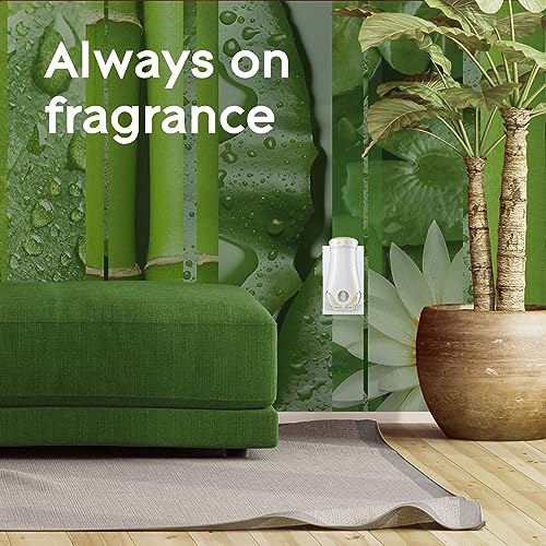 Glade PlugIns Refills Air Freshener, Scented and Essential Oils for Home and Bathroom, Bamboo & Bliss, 3.35 Fl Oz, 5 Count