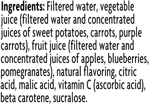 V8 V-Fusion Light Pomegranate Blueberry, 46 Fl Oz (Pack of 6)