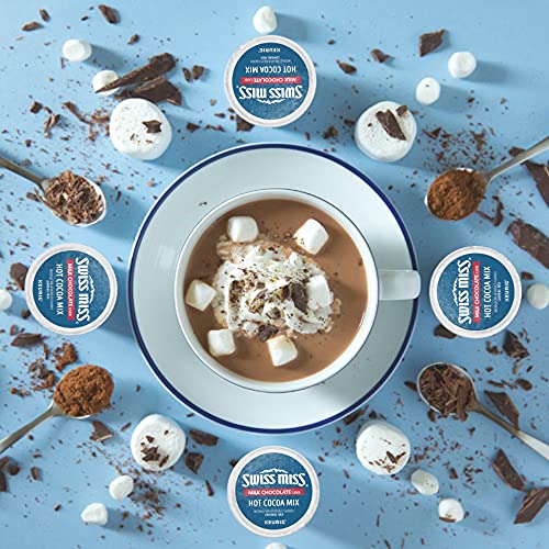 Swiss Miss Milk Chocolate Hot Cocoa, Keurig Single-Serve K-Cup Pods, 88 Count (4 Packs of 22)