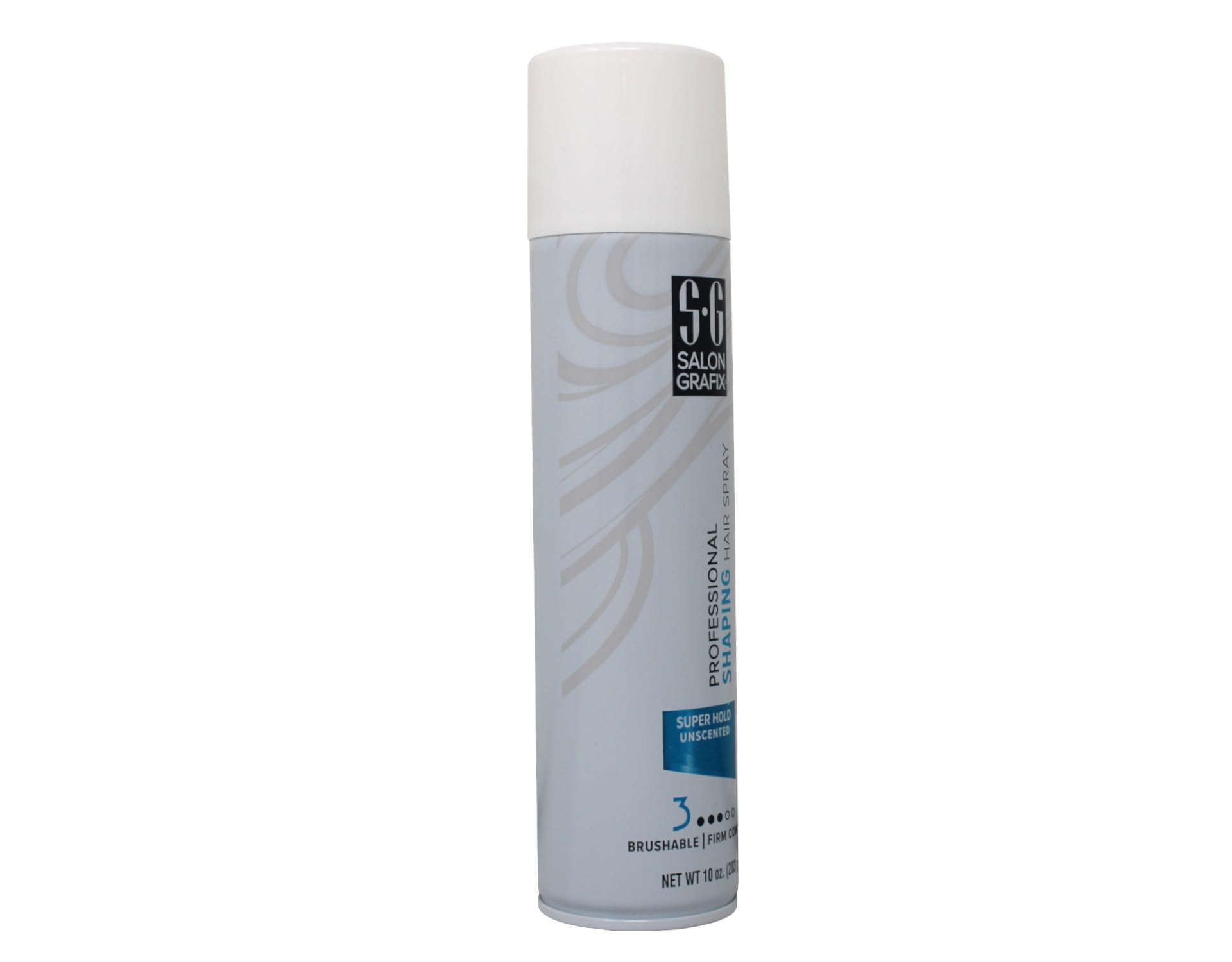 Salon Grafix Shaping Hair Spray Super Hold Unscented 10 oz (Pack of 6)
