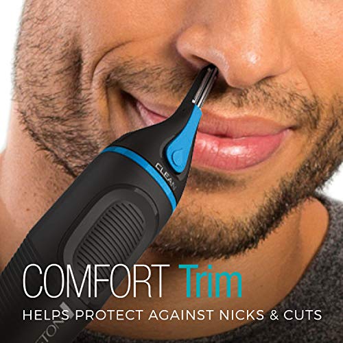 Remington Nose, Ear & Detail Trimmer with CleanBoost Technology, Blue